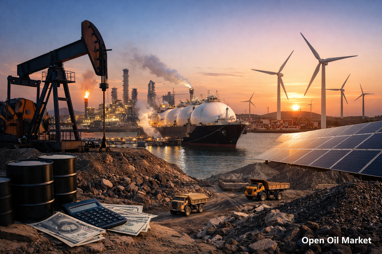 Noticias petróleo y gas y energía — 22 de febrero de 2026 OPEC+, petróleo, gas, LNG, refinerías, energías renovables