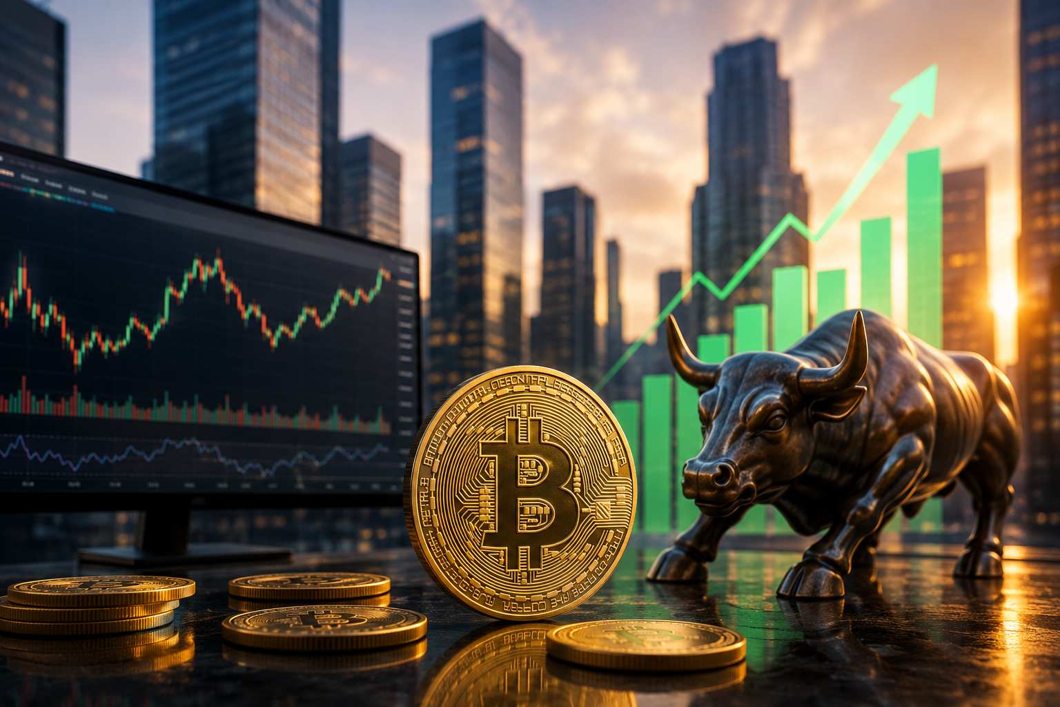 Noticias de criptomonedas: sábado, 1 de agosto de 2026 — el mercado cierra el mejor mes del año, Bitcoin se consolida en $64,000 tras la pausa de la Fed
