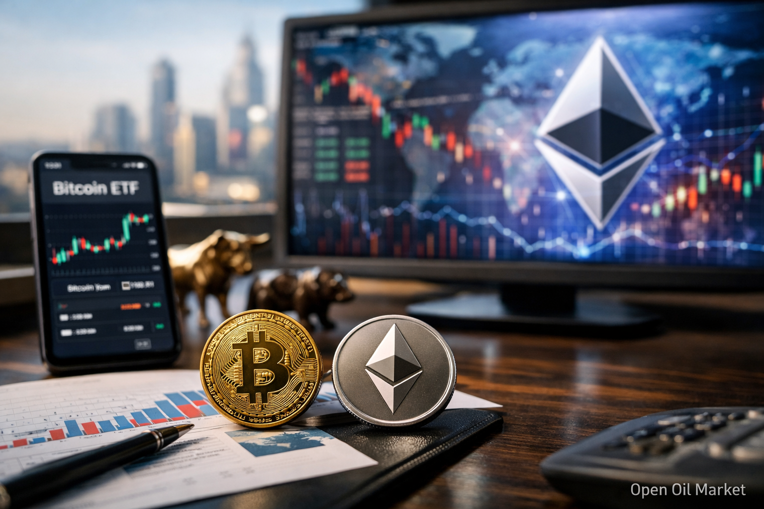 Noticias de criptomonedas — lunes, 2 de marzo de 2026: cambio de flujos en Bitcoin ETF, riesgo reducido en el mundo y enfoque en la hoja de ruta de Ethereum
