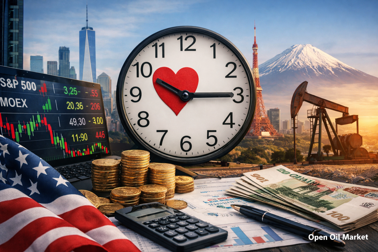 Eventos económicos e informes corporativos - sábado, 14 de febrero de 2026 Mercados globales, S&P 500, Euro Stoxx 50, Nikkei 225, MOEX