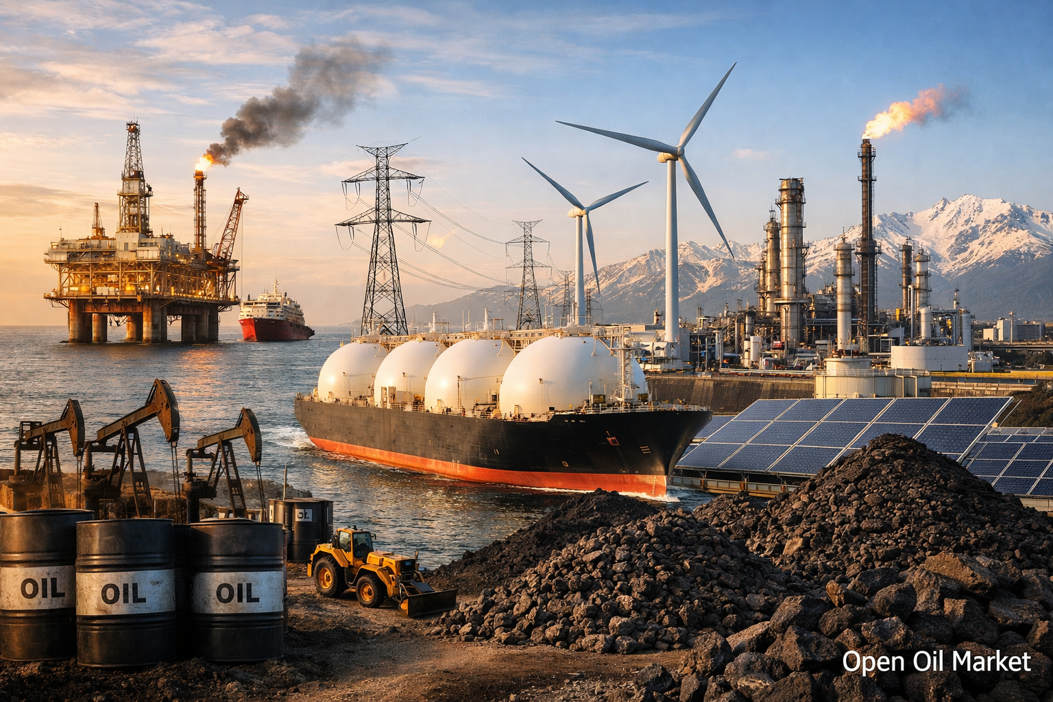 Noticias petróleo y gas y energía — martes, 24 de febrero de 2026: Europa en importación récord de GNL, petróleo en el rango de expectativas de OPEC+.