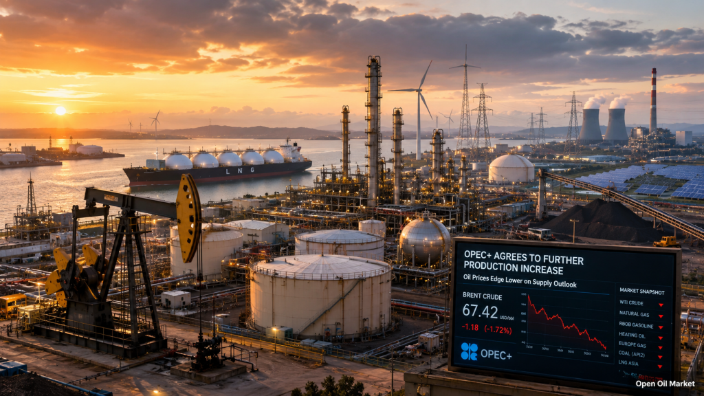 Noticias petróleo y gas 5 de julio de 2026: OPEP+ aumenta la producción, el petróleo se vuelve más barato, GNL y ER cambian el mercado energético