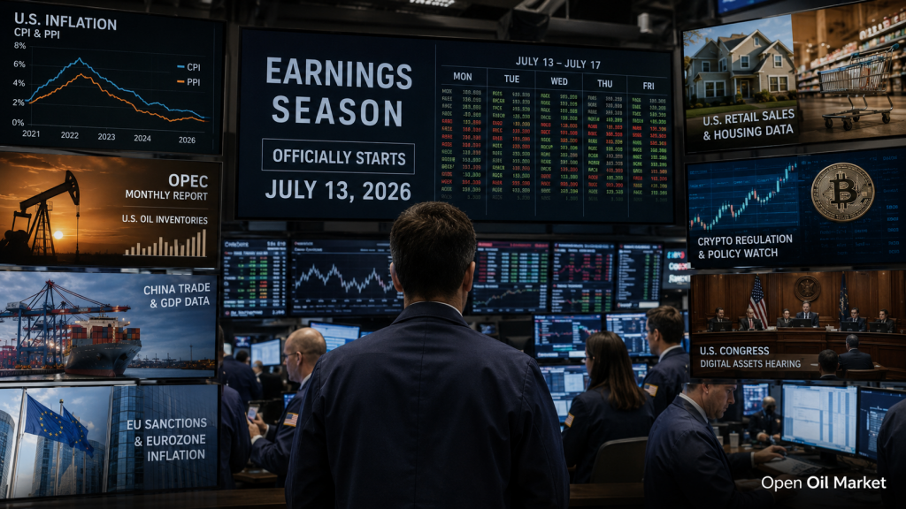 Calendario del inversor del 13 al 17 de julio de 2026: IPC de EE. UU., PIB de China y temporada de informes