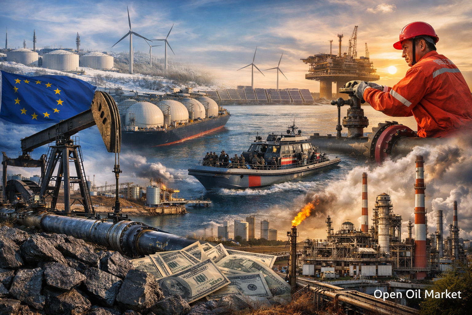 Noticias del sector energético - jueves 8 de enero de 2026: el mercado mundial de petróleo, gas y energía bajo presión por el exceso de producción