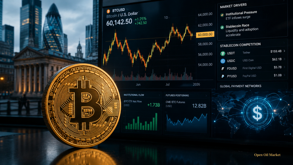 Mercado de criptomonedas 1 de julio de 2026: Bitcoin, ETF, Ethereum y stablecoins