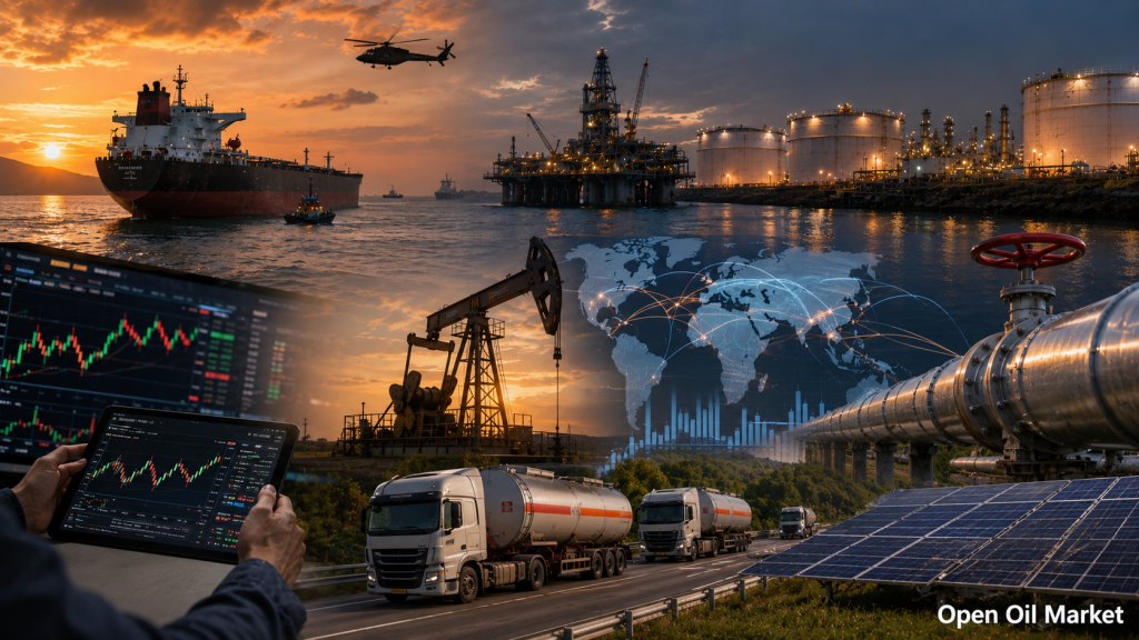 Noticias de petróleo y energía 26 de julio de 2026 — precios de petróleo Brent, gas TTF, OPEP+, carbón y energías renovables.