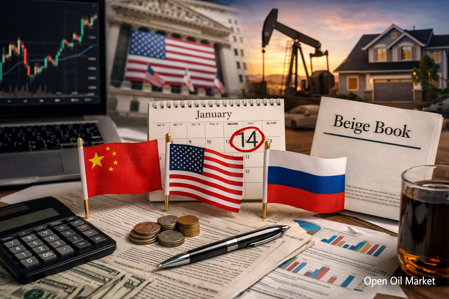 Eventos económicos y informes corporativos — miércoles, 14 de enero de 2026: IPP EE. UU., ventas minoristas e informes de bancos.