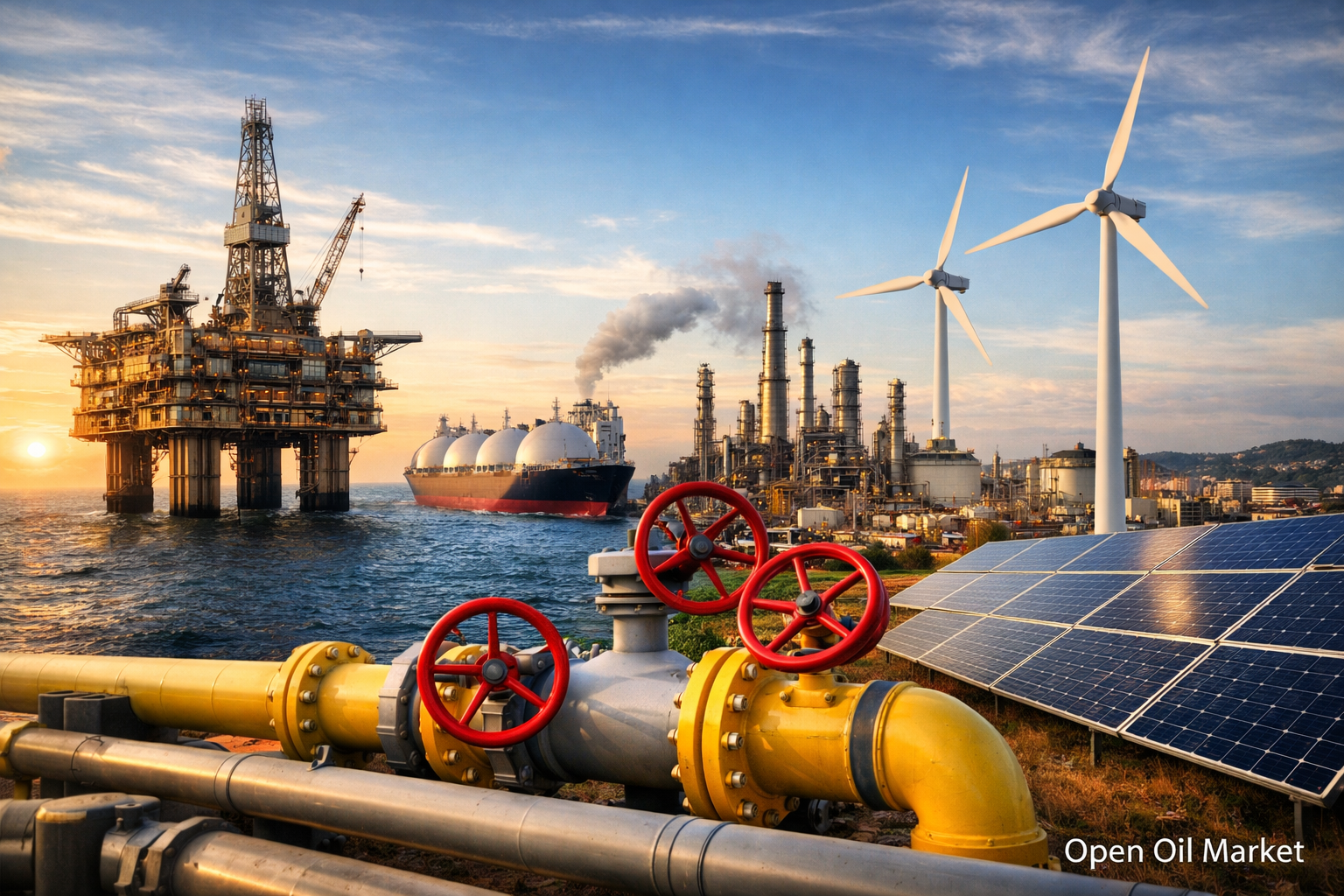 Mercado mundial de petróleo y gas y energía — petróleo, gas, GNL, energías renovables y electricidad, tendencias globales del TEP lunes, 19 de enero de 2026