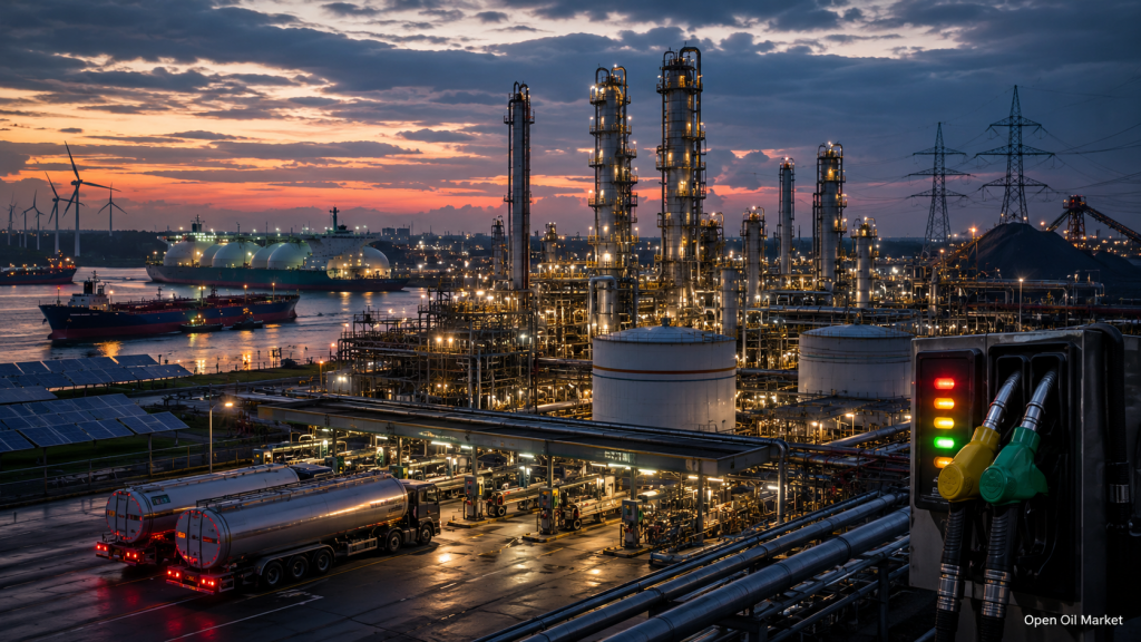 Mercado energético mundial 11 de julio de 2026 - refinería, tanqueros, GNL, energías renovables y electricidad